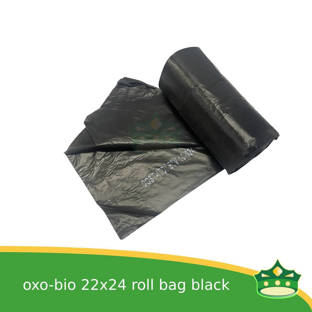 oxo-biodegradable trash bag roll black