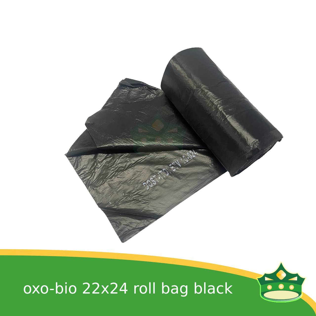 oxo-biodegradable trash bag roll black