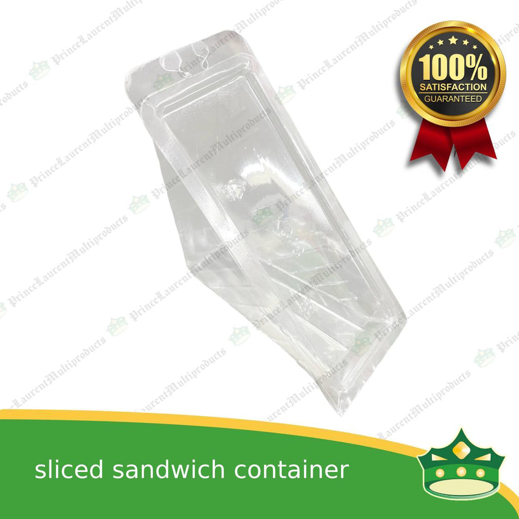 [100 pcs] sandwich container clear OPS clamshell for sliced sandwiches gourmet sandwich