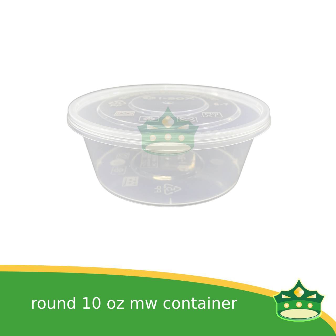 IBOX brand microwavable plastic round containers take out for soups and other food products
