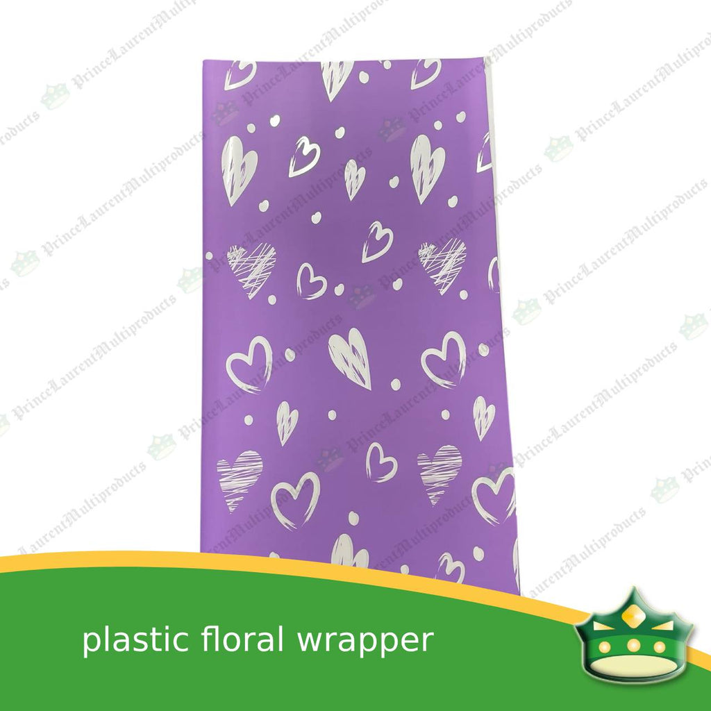 [20 pcs] floral wrapper hearts design 22x22.5 inches