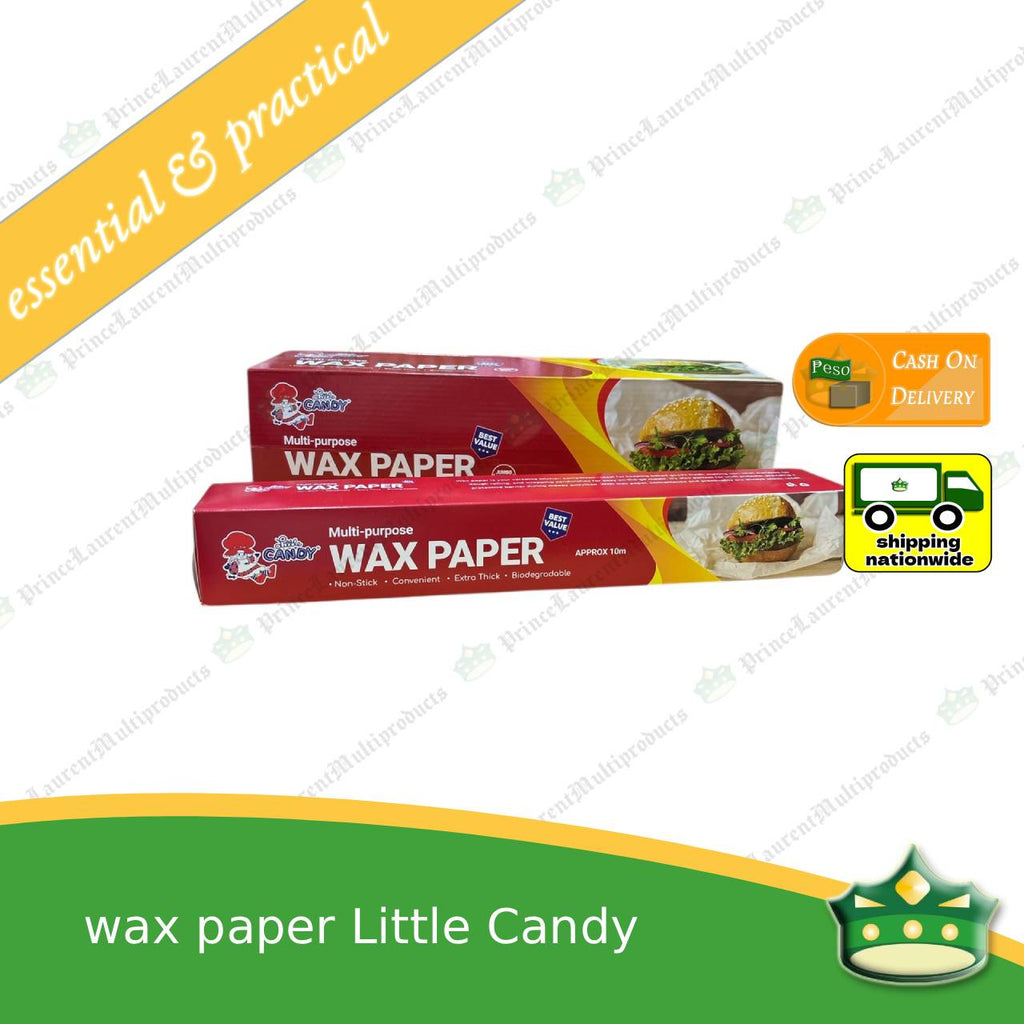[1 roll] wax paper 30cm wide with cutter non-stick biodegradable for baking and wrapping
