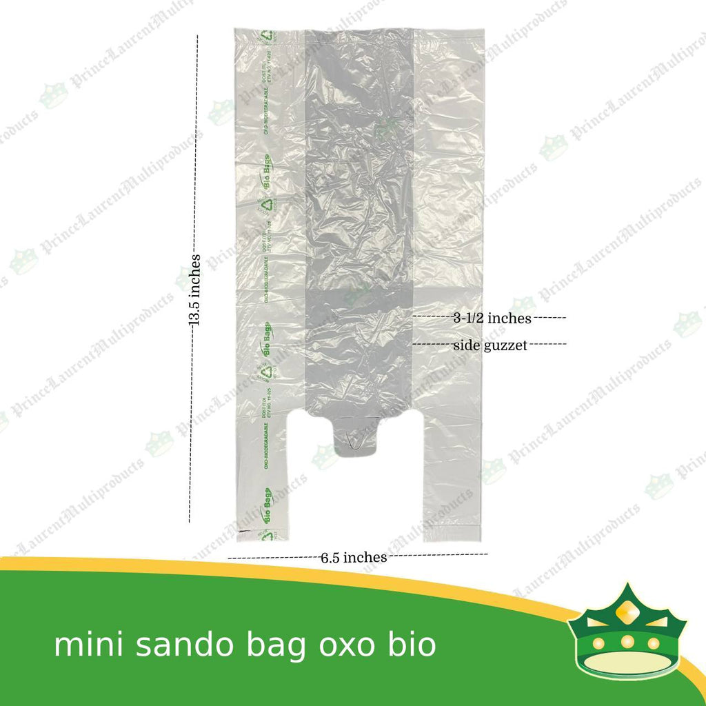 [1000 pcs] sando bag bio bag white mini size (BIO Bags brand)