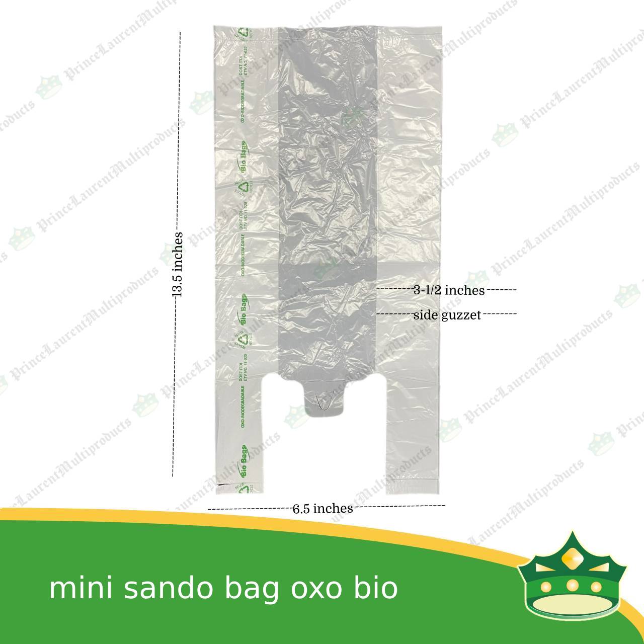 [1000 pcs] sando bag bio bag white mini size (BIO Bags brand)