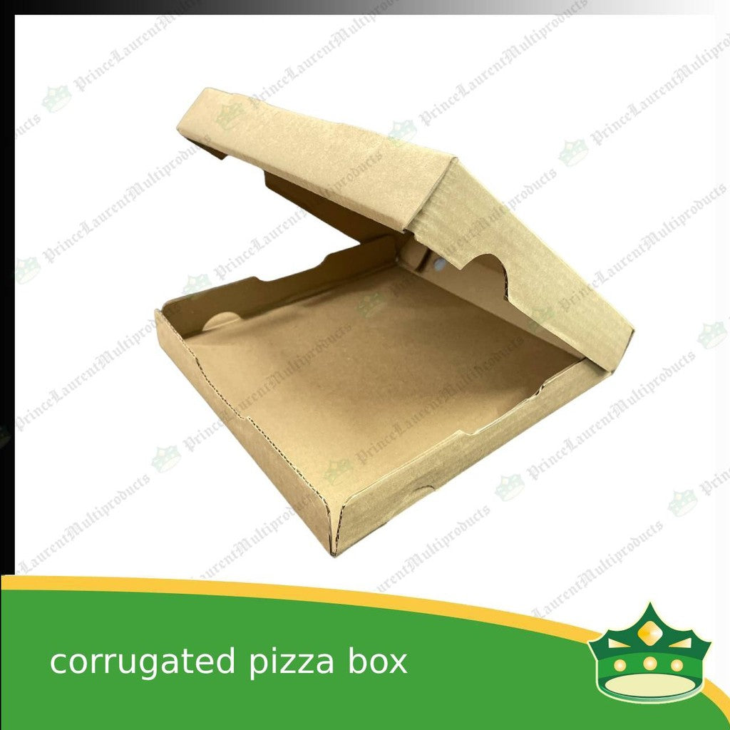 [50 pcs] corrugated pizza boxes 10 inches for take out of pizzas, kakanin, noodles, Filipino delicacies