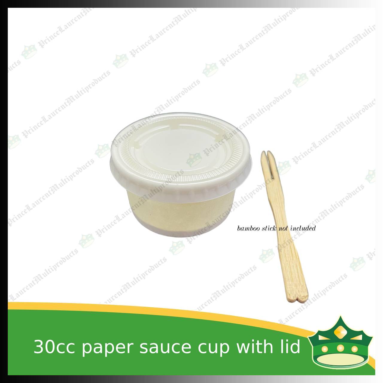 [100 pcs] 30ml paper sauce cup with plastic lid for sauces gravy ketchup condiments specimen cup 30 cc paper cup