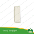 [25 pcs] paper hotdog box white clamshell for take out of hotdogs, sausage, lumpia, siomai