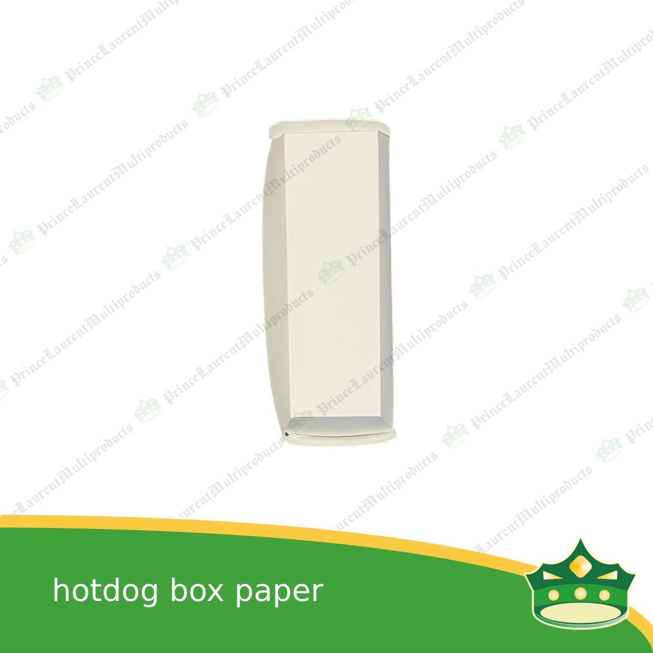 [25 pcs] paper hotdog box white clamshell for take out of hotdogs, sausage, lumpia, siomai