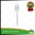 [25 pcs] plastic spork white BNW disposable cutleries