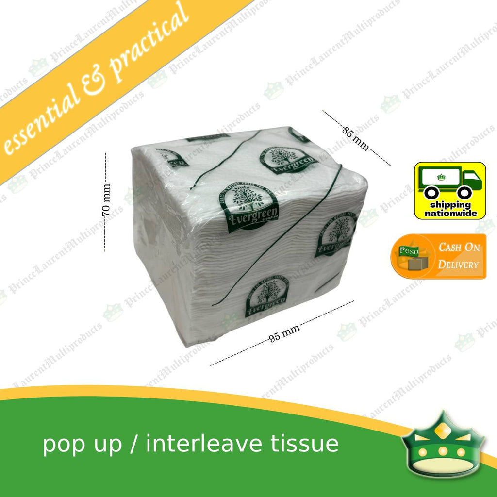 [100 pulls] pop up tissue interleave tissue pure pulp 2-ply for miscellaneous use, wipe, table napkin, table tissue, convenient pull up tissue, mouth wipe