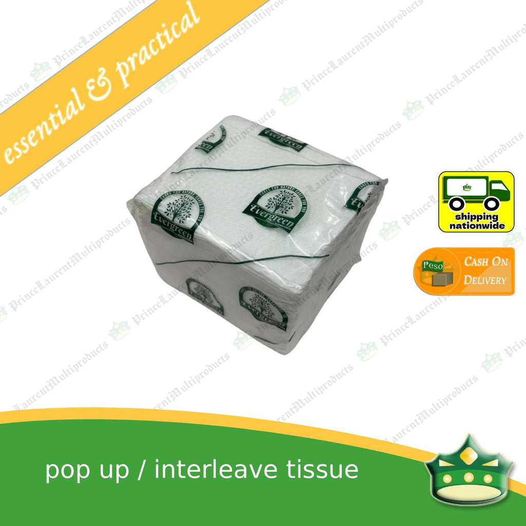[100 pulls] pop up tissue interleave tissue pure pulp 2-ply for miscellaneous use, wipe, table napkin, table tissue, convenient pull up tissue, mouth wipe