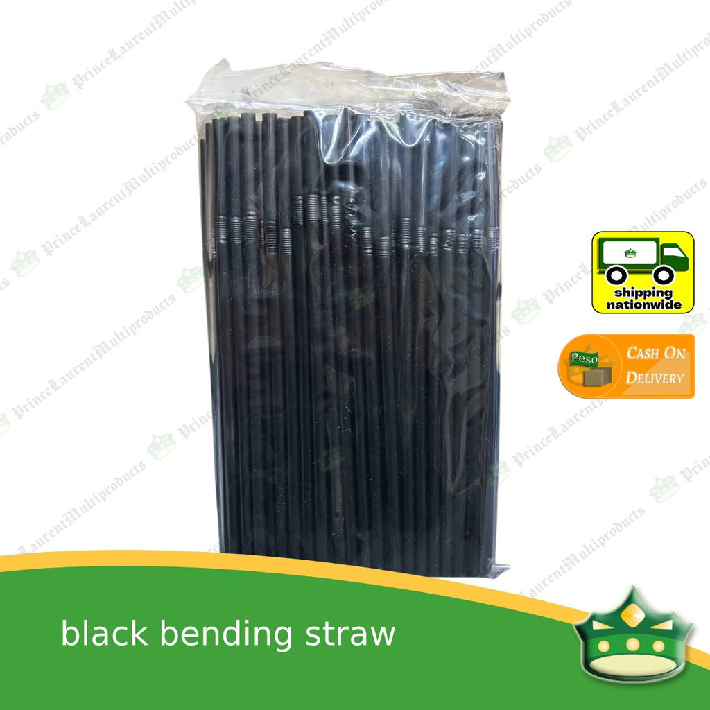 [100 pcs] Bendable Straw Standard Length