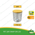 [1 pack] PET jar with snap-on lid (370ml / 750ml) as gift containers of delicacies, baked products