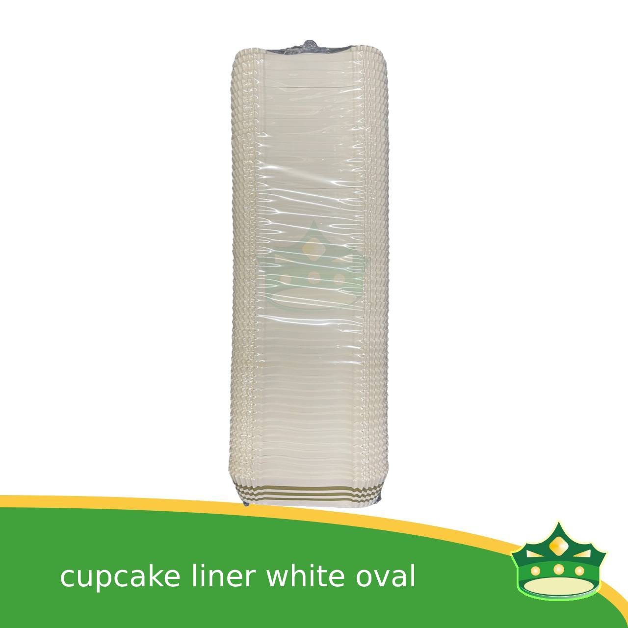 [1000 pcs] cupcake liner oval brown, white  for pastries,  tarts, cupcakes, eclairs, fudge bars