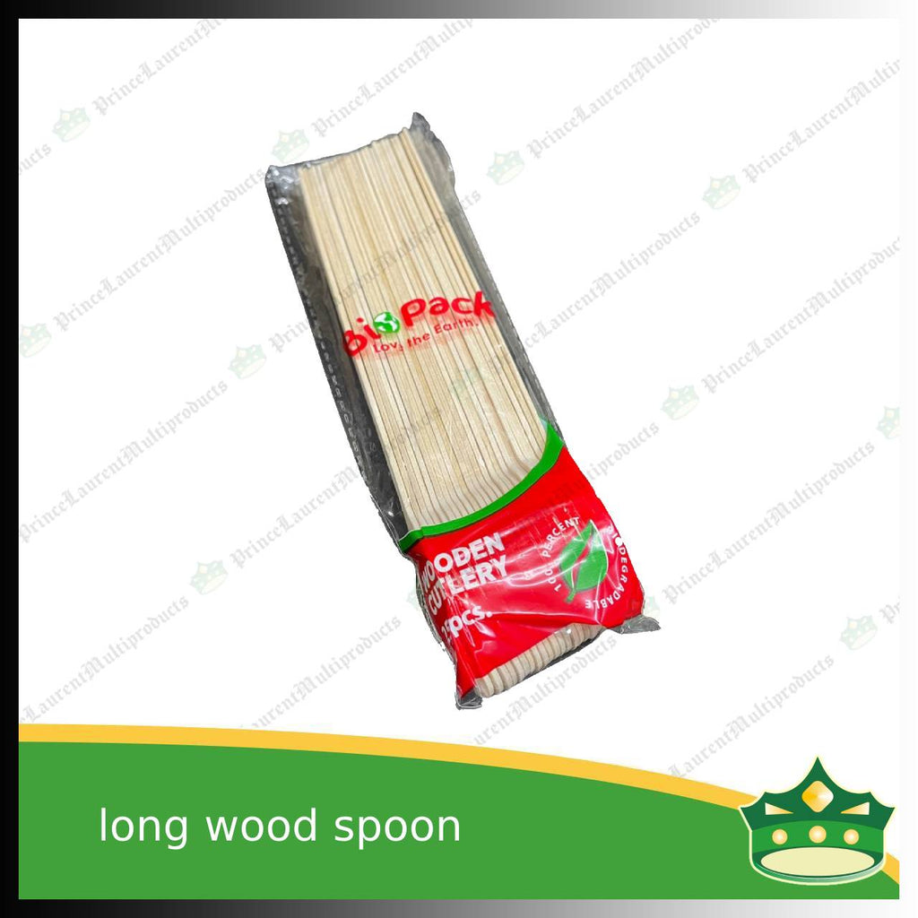 [25 pcs] halo halo wooden spoon long 20cm disposable biodegradable cutleries as spoon for halo-halo