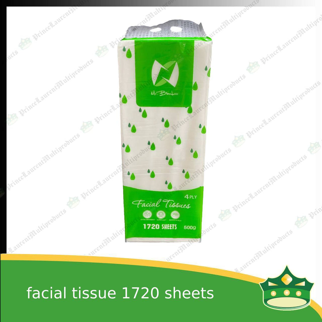 [1720 sheets] facial tissue white for personal or household uses