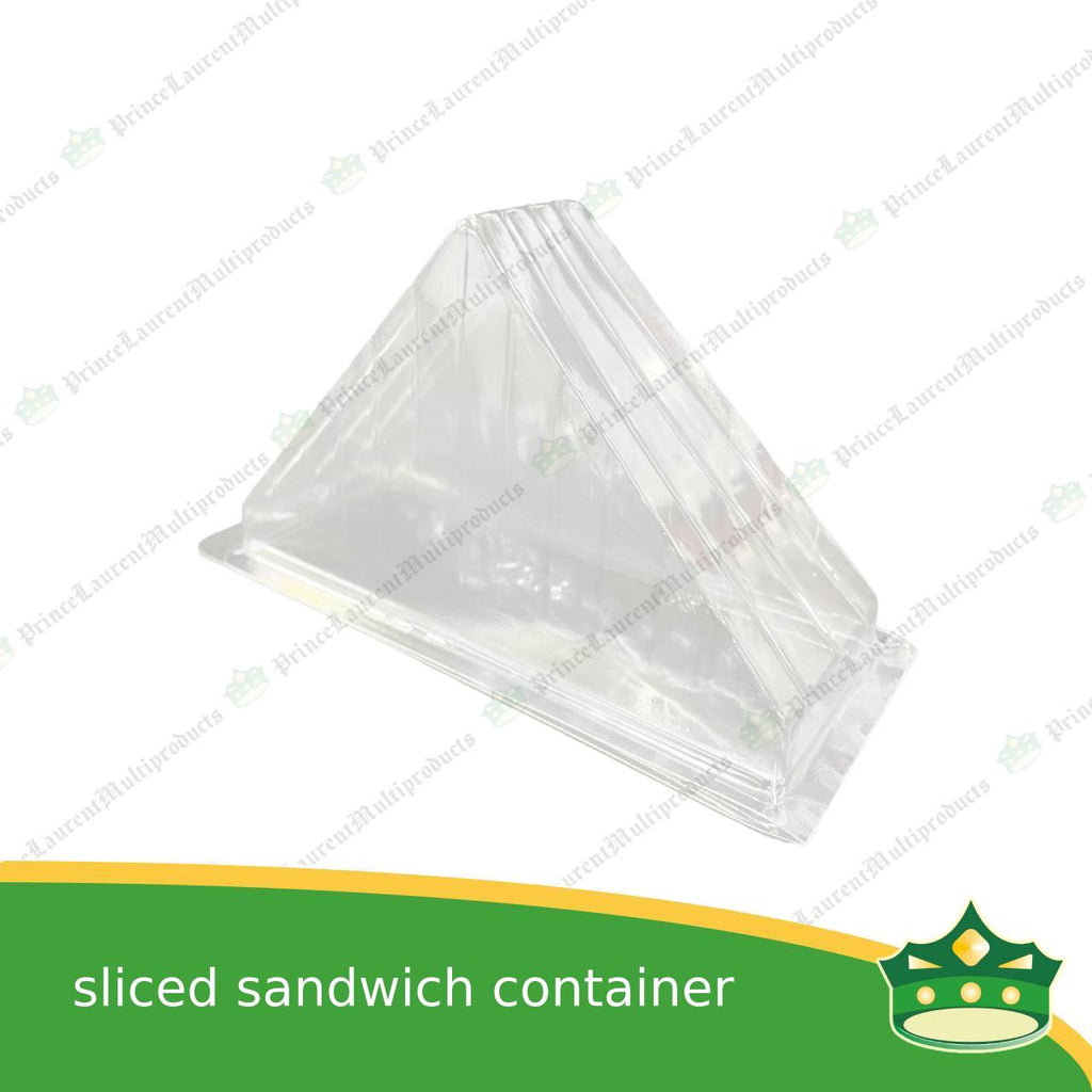 [100 pcs] sandwich container clear OPS clamshell for sliced sandwiches gourmet sandwich