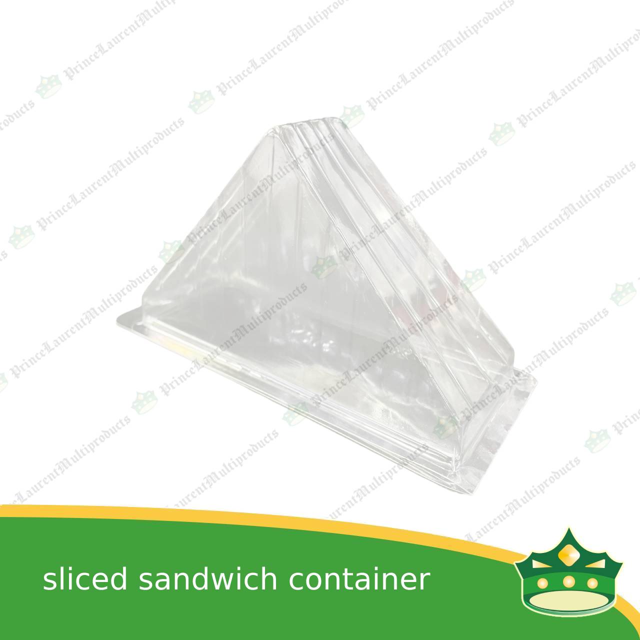 [100 pcs] sandwich container clear OPS clamshell for sliced sandwiches gourmet sandwich