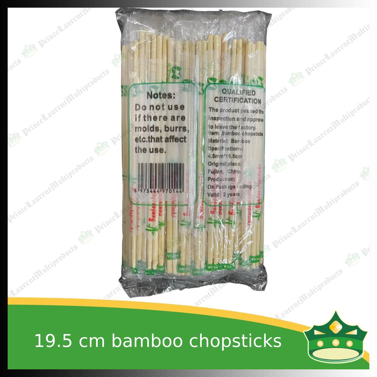 [100 pcs] bamboo chopsticks 19.5cm individually plastic wrapped as disposable biodegradable cutleries for takeouts as utensils