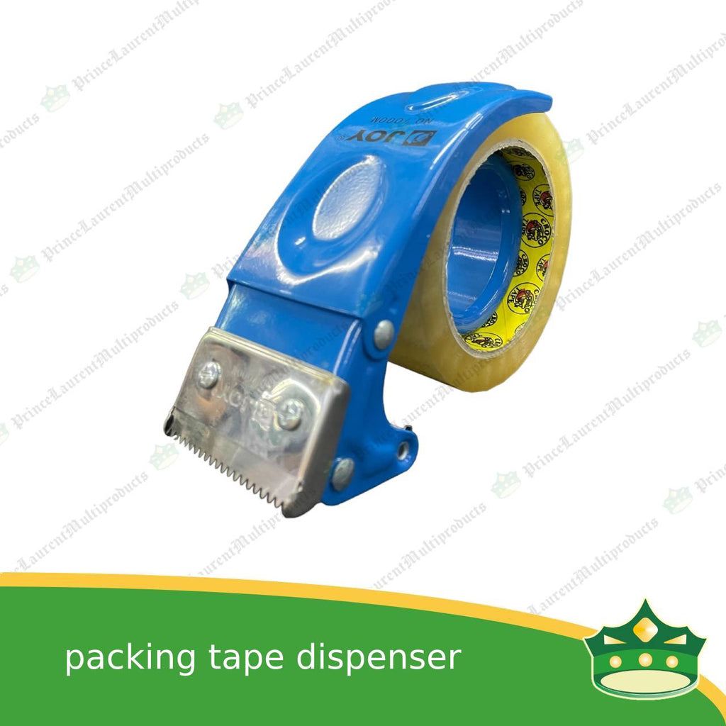 [1 pc] packing tape dispenser, packaging tape holder, metal durable with cutter