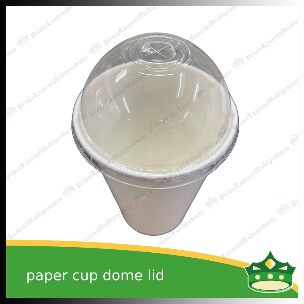 [100 pcs] dome LID 90mm diameter for paper cups 16oz or 22oz for smoothie shakes frappe cold beverages