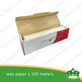 [1 roll] wax paper 30cm wide x 100 meters with cutter for easy cut for baking and cooking
