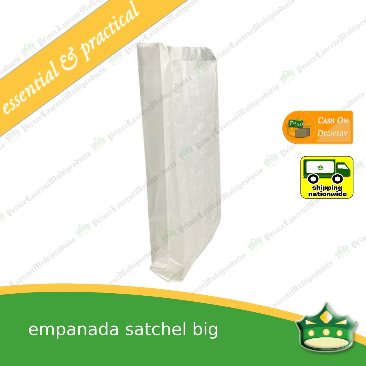 [100 pcs] Glassine satchel bag for empanadas , pies , chicharon , crackers