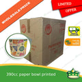 [1000 pcs] [limited only] paper bowl 390cc printed laminated with print as disposable bowl