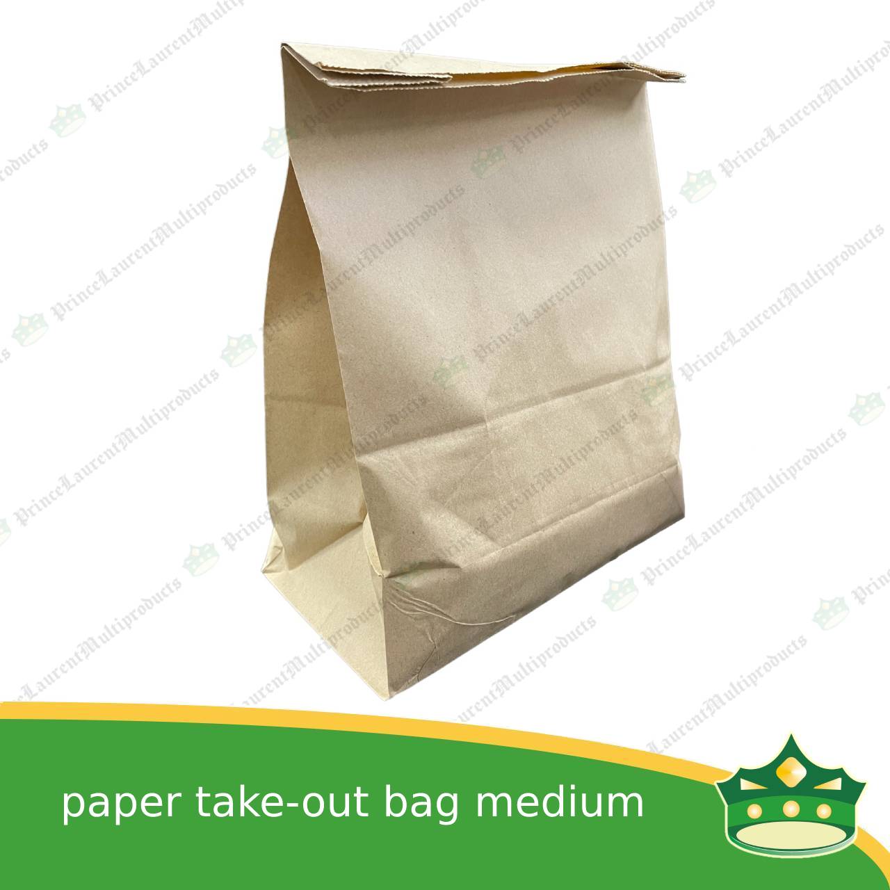 [100 pcs] paper take out bag medium for take away and delivery packaging perfect fit for paper food boxes