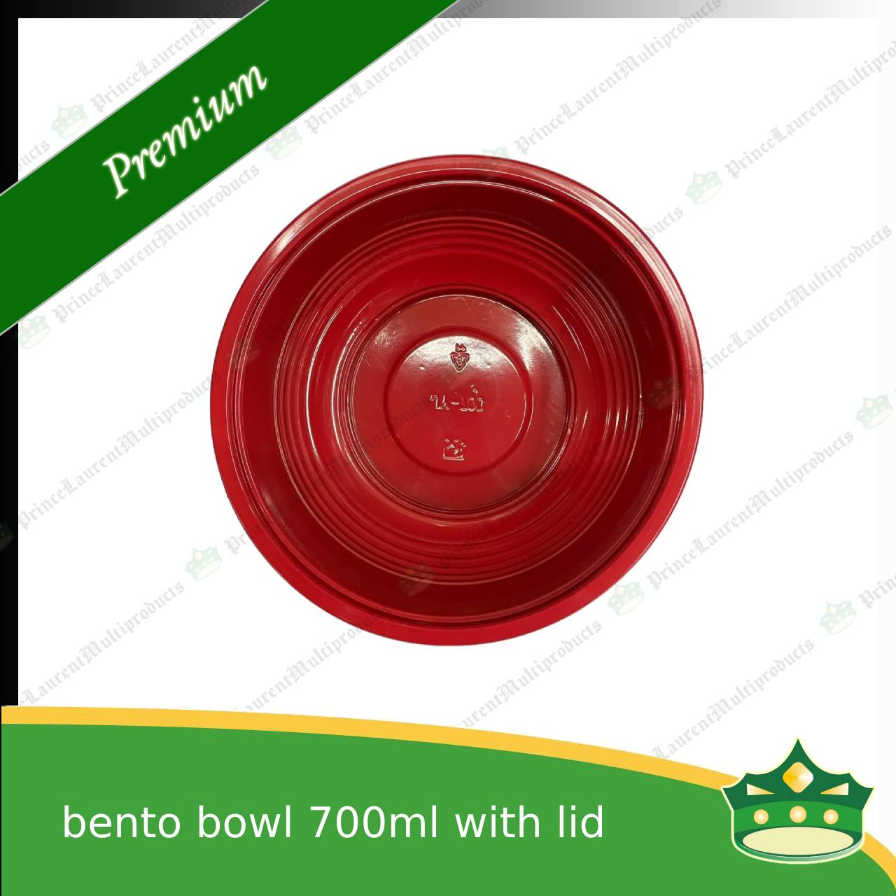 [50 pcs] ramen bowl bento bowl 700ml red and black bottom with clear lid for noodles ramen