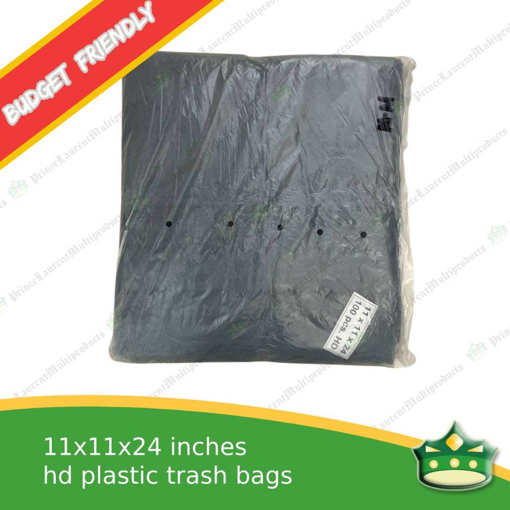 [100 pcs] Disposable Trash bags black for budget seekers