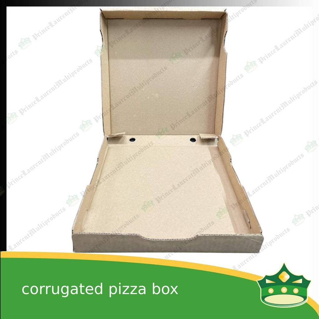 [50 pcs] corrugated pizza boxes 10 inches for take out of pizzas, kakanin, noodles, Filipino delicacies