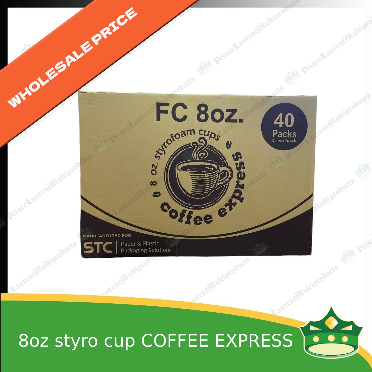 [1 case] 8oz styro cup Coffee express brand for hot coffee, hot tea or hot chocolate and other hot beverages