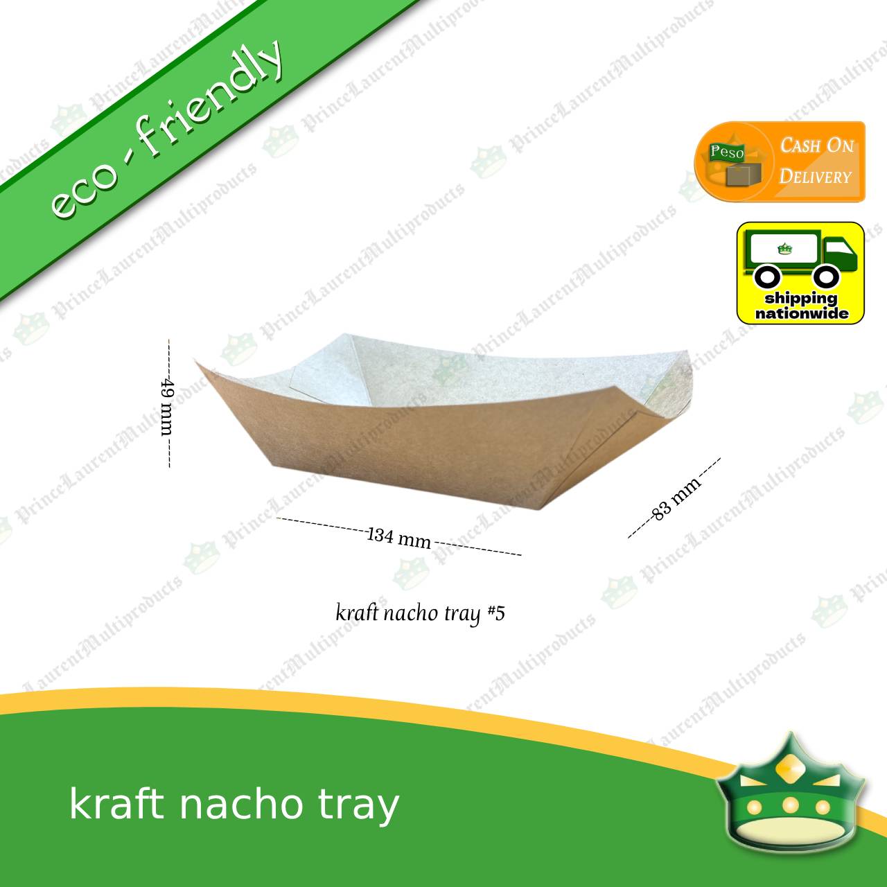 [50 pcs] paper boat or nacho trays to serve as food holder for nachos, fries, dimsum, meriendas, breads, takoyaki, fishball, squidball