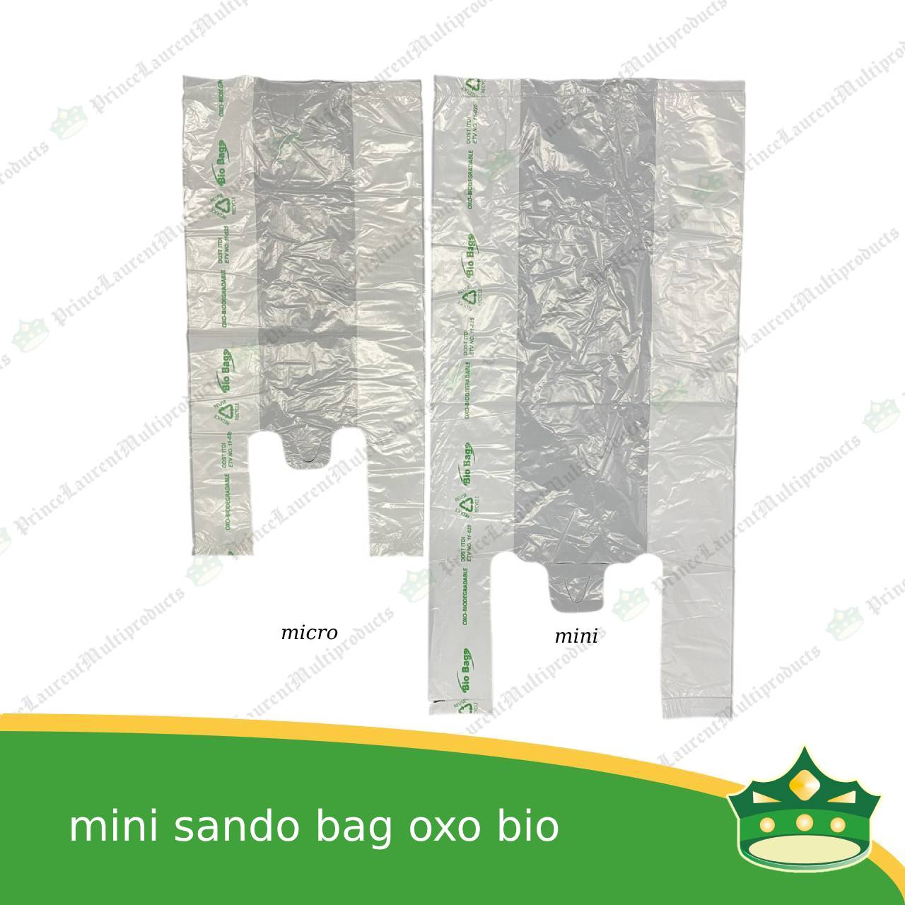 [1000 pcs] sando bag bio bag white mini size (BIO Bags brand)
