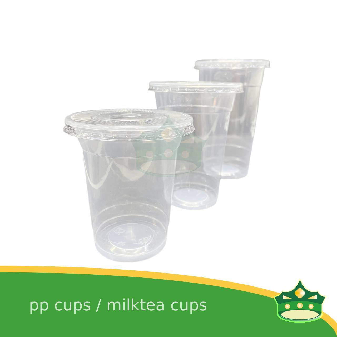 [100 pcs] dome lid or flat lid 95mm for pp milktea cup lemonade cup iced coffee, fruit shakes and other cold beverages