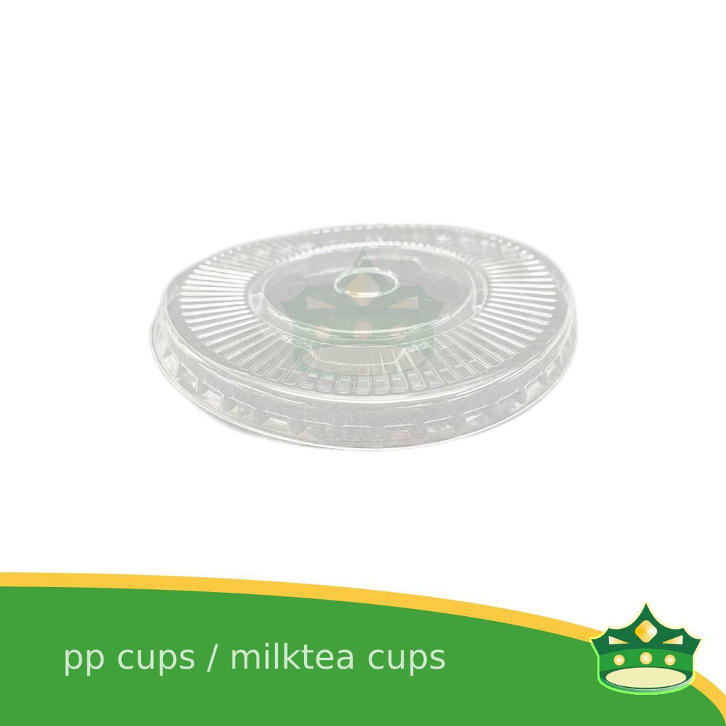 [100 pcs] dome lid or flat lid 95mm for pp milktea cup lemonade cup iced coffee, fruit shakes and other cold beverages