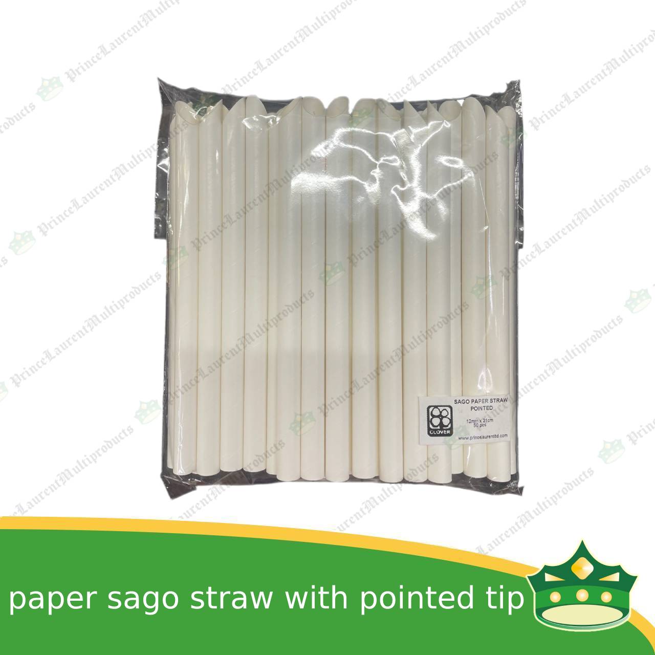 [50 pcs] paper straw boba sago straw 12mm hole with sharp pointed tip with or without wrap for milktea, shakes, boba, cold drinks, juices, milkshakes
