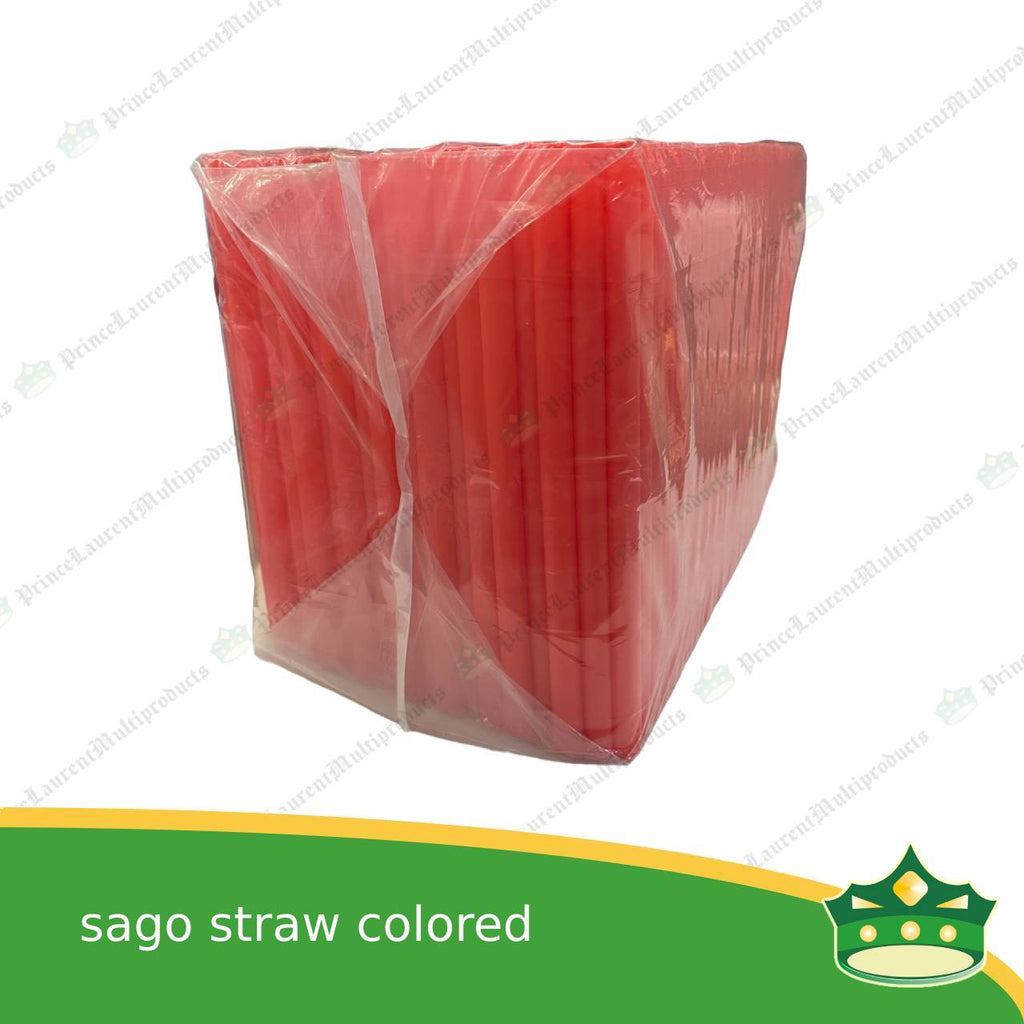 [1 kilo] plastic sago boba straw for milktea, boba drink, zagu, milkshakes, fruit shakes