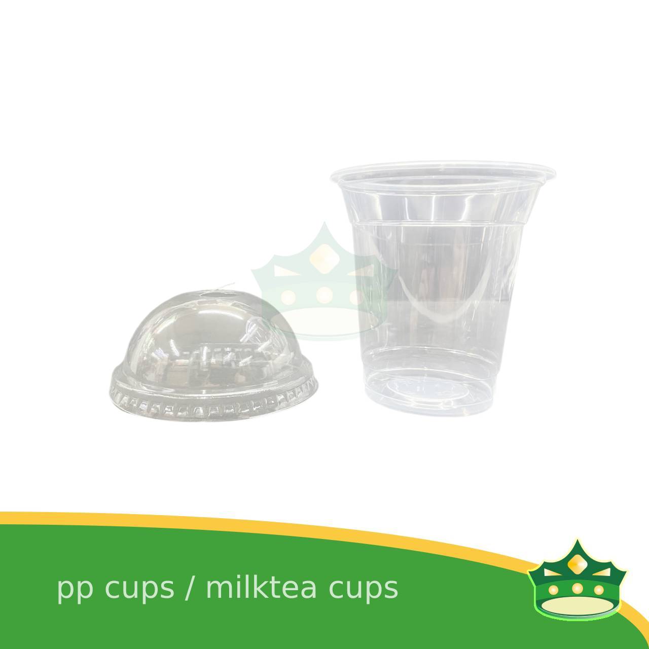 [100 pcs] pp cups milktea cups iced coffee cups cold drink plastic cups fruit shake cups with or without dome lid or flat lid