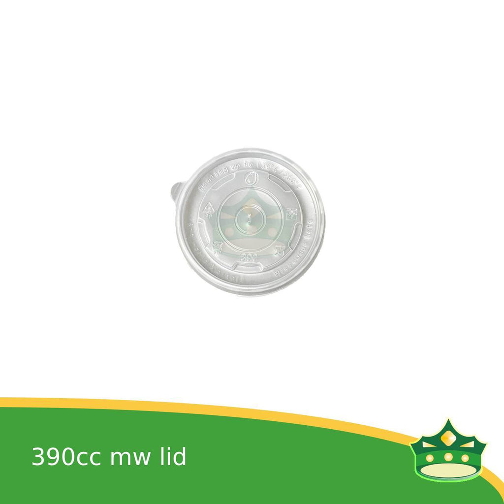 [50 pcs] 390cc paper bowl lid only, microwavable cover