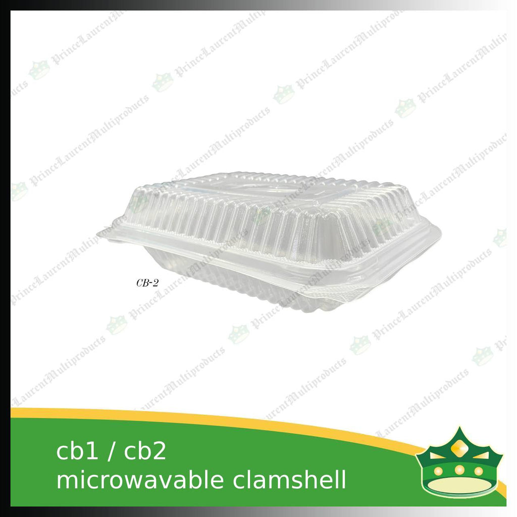 [50 pcs] spaghetti box plastic pp microwavable clamshell for food catering service, food box