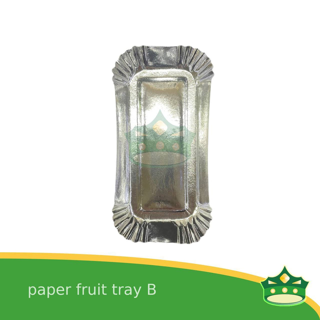 [20 pcs] paper fruit tray B laminated for packing of fruits and vegetables on supermarkets, groceries or palengke, packing of kakanin and other delicacies