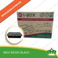 [300 pcs] IBOX brand re500 BLACK microwavable plastic rectangular containers take out for meals and other food products