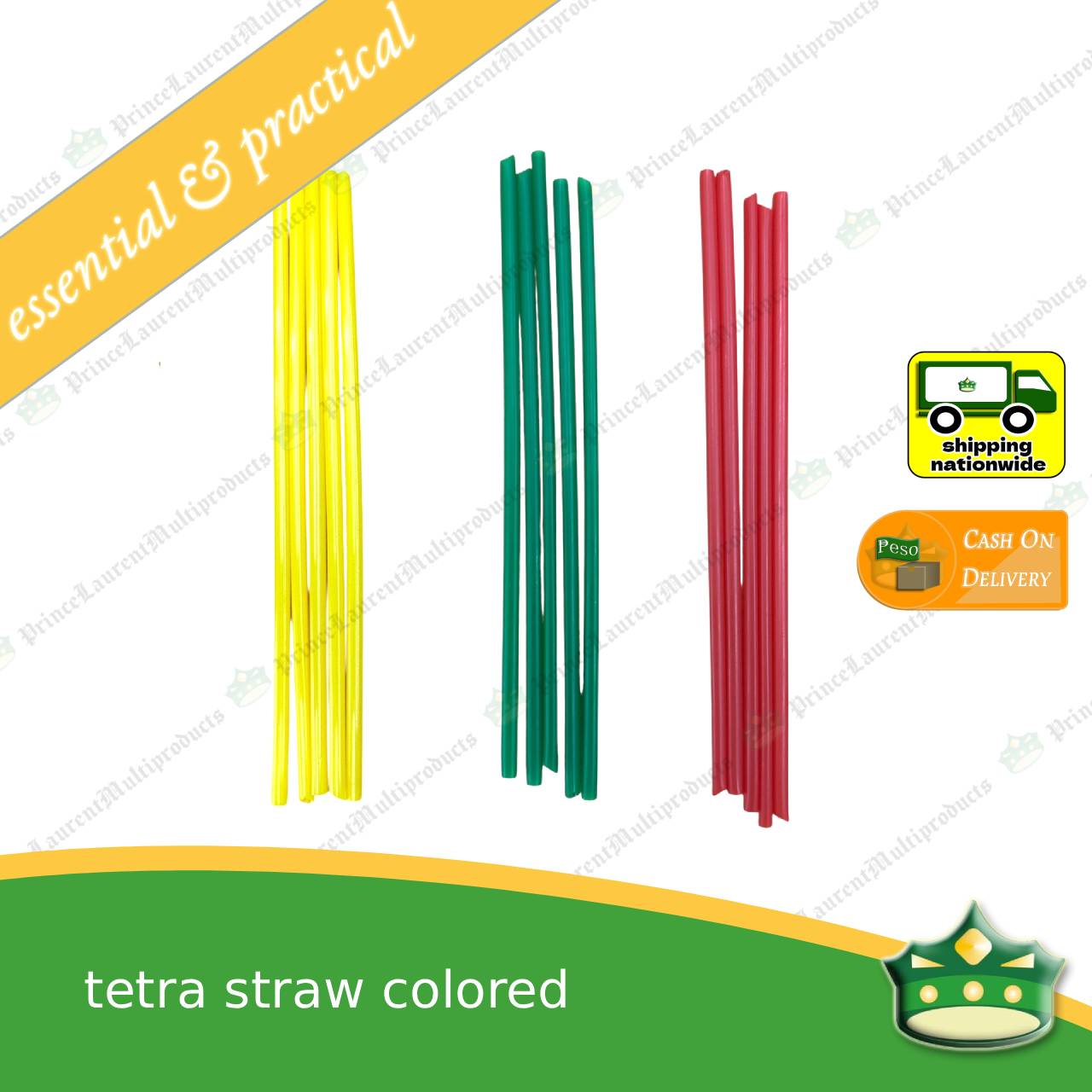 [1 kilo] tetra straw COLORED with sharp tip to puncture hole for sealed juice or as lollipop stick. ice cream stick, candy stick