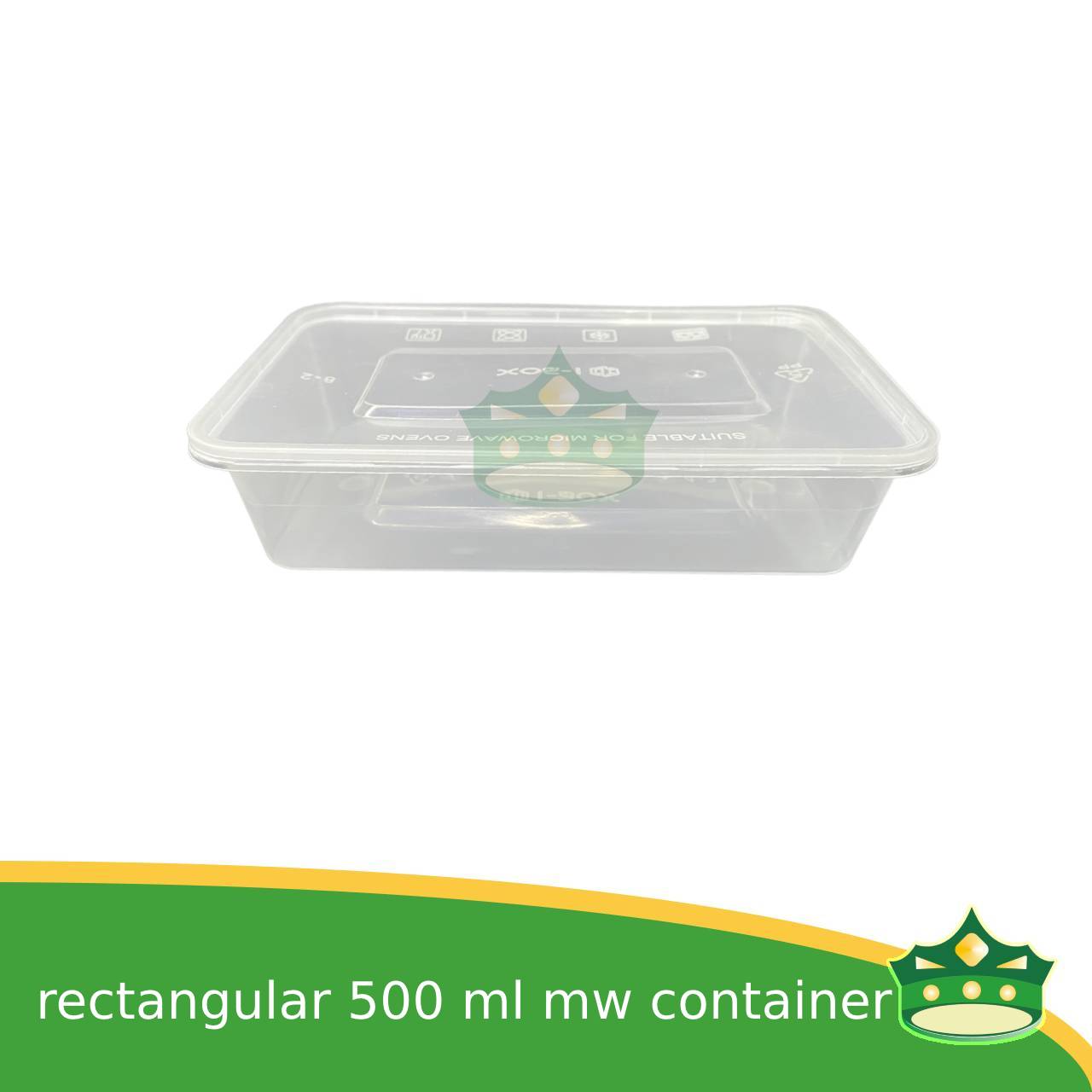 IBOX brand microwavable plastic rectangular containers take out for meals and other food products