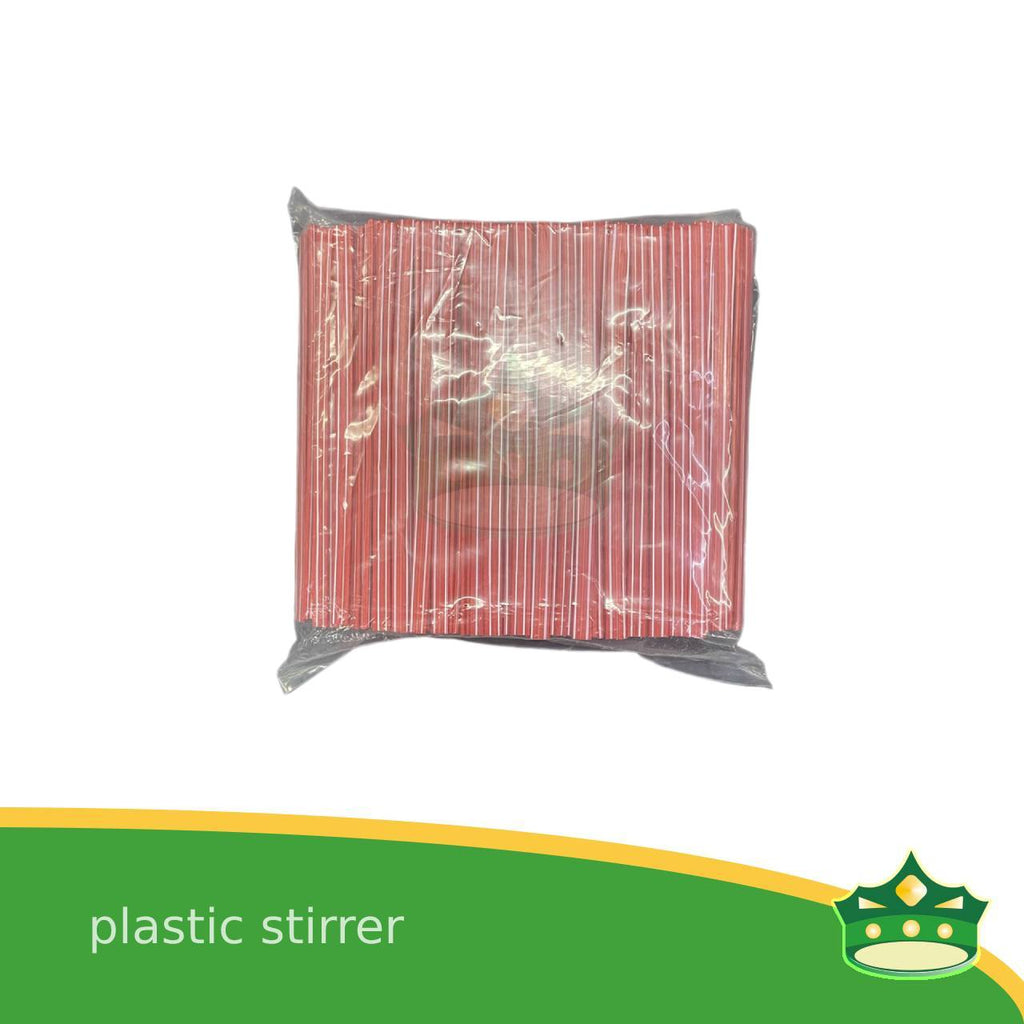 [500 grams] plastic stirrer red for coffee, tea, chocolate  and other hot beverages