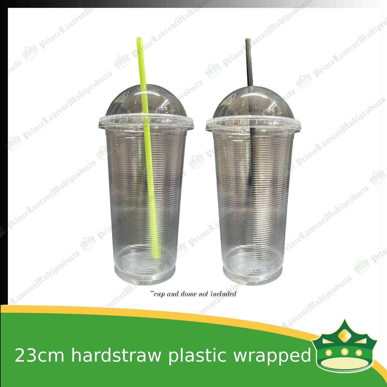 [100 pcs] individually wrapped plastic drinking straw 23cm hard straw with sharp pointed tip colored for cold drinks, smoothie, icetea, cold beverages, lemonade, fruit shakes, juices