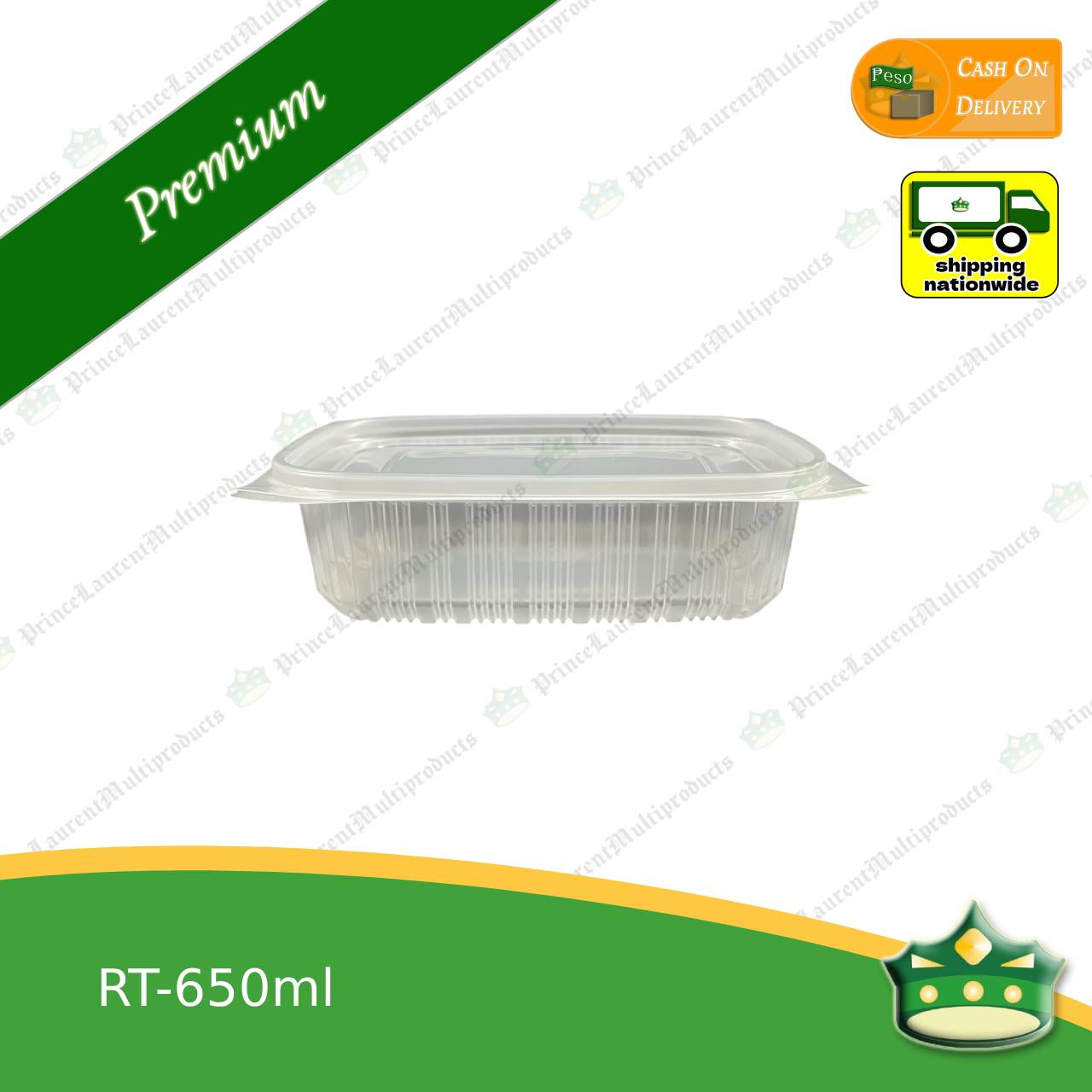 [50 pcs] unique microwavable rectangular container as food holders / takeout containers