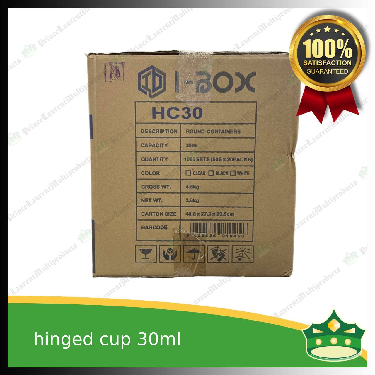 [1000 pcs] 30 ml hinged sauce cup clear microwavable plastic with attached lid for take out of sauce gravy specimen / sample cup